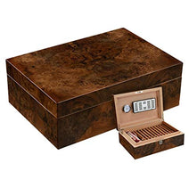 Umidificatori di sigari - Scatola di umidificatore for scatola di sigari da 50 scatole di umidificatore for alcol e legno di cedro Formato: 320x230x110mm Cedro spagnolo contenitore di immagazzinaggio