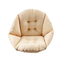 SM SunniMix Scocca Forma Stuoia Caldo Divano Sedia Tutto Tondo Pad Cuscino-Beige