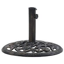 Tidyard- Base Supporto Ombrellone Parasole in Ghisa 12 kg 48 cm,Supporto per Ombrellone Parasole,Base Ombrellone da Sole Metallo 48 cm