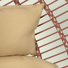 Kave Home - Poltrona sospesa con piede Elianis terracotta