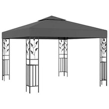 Tidyard Gazebo da Giardino Antracite con Struttura in Acciaio,Padiglione da Giardino con Struttura in Acciaio,Gazebo Padiglione con Struttura in Acciaio 300x300x250 cm