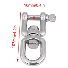Grillo girevole Dispositivo di grillo rotante per ancoraggio a scatto in acciaio inossidabile 304 resistente all'anello girevole per sollevamento(10mm)