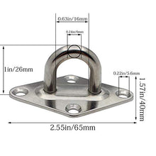 Xinlie Kit di Fissaggio Kit Hardware per Vela in Acciaio Inox Sun Shade Vela Hardware Kit di Montaggio per Tenda per Vela Kit di Fissaggio e Installazione per Tenda a Vela,Kit per Fissaggio (6 PCS)
