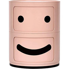 Comodino LHY- Cassettiera in plastica, forte e durevole, capacità di carico pesante, adatto per camera da letto, soggiorno, ecc. Comodo rosa