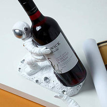 YLCJ Portabottiglie per Vino Statua Forma Astronauta Portabottiglie, Portabottiglie in Resina, Porta sculture per casa Ufficio Caffetteria Bar Ristorante Regalo per Feste