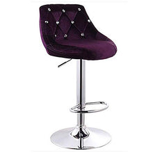 WJJ Sedia da Soggiorno Moderna Bar Presidenza di Cuoio PU Regolabile Girevole Sgabelli Senza Braccia Idraulico da Cucina Bancone Sgabelli Barstool sgabelli Alti Sedia per Camera da Letto in Legno
