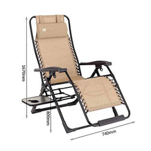 Sedia a sdraio pieghevole reclinabile da giardino con gambe reclinabili e schienale reclinabile.