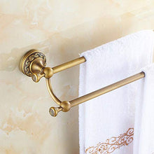 KaO0YaN-Towelrack Portasciugamani in Rame Portasciugamani Doppio palo Antico portasciugamani Appeso Bagno Doppio Strato Asciugamano Appeso