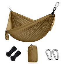 Grassman Hammock Outdoor Amaca da campeggio ultraleggera con cinghie per alberi e moschettoni, amache da viaggio con paracadute in nylon ripstop, con portata di 300 kg, 275 x 140 cm