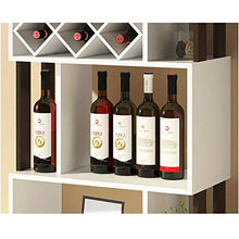 FPigSHS Porta Bottiglie da Vino Cantinetta per Vini Vetrinetta Vetrina Armadio divisorio Espositore a Terra Scaffale a Muro Multifunzione Contatore Bar da Soggiorno Soggiorno Cantina