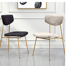 yunyu Sedia Moderna in Velluto Sedia impilabile in Metallo sul Retro con Gambe in Metallo Dorato per la casa Soggiorno Pub Cafeacute Colazione Bancone da Cucina Sgabello da Bar