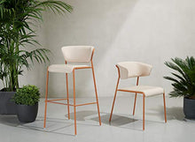 SCAB DESIGN Sgabello Modello Lisa Waterproof - Disponibile in 4 Colori & 2 Altezze - per Interni ed Esterni, RISTORAZIONE, Bar, Hotel, RISTORANTI, Pub (Avio E Avio, 65)