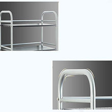 YIN YIN Carrello per Ripiani Cremagliera Multi Livello Cucina in Metallo 4 Strati cremagliera Bagno Grande Soggiorno 40X32X100 Argento Carrello a rulli (Size : 40X32X100CM)
