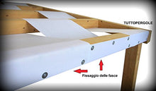 TUTTOPERGOLE Copertura con Fasce in PVC Pieno Adatte per strutture in Legno (Cm 430 X Cm 40, Avorio)