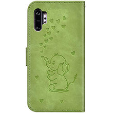 Robinsoni Custodia Compatibile con Samsung Galaxy Note 10 Pro Case Portafoglio Cover Dumbo Stampato Libro Pelle PU Antiurto Case Taccuino Cover Libretto Cartone Animato Case Folio Flip Cover Verde
