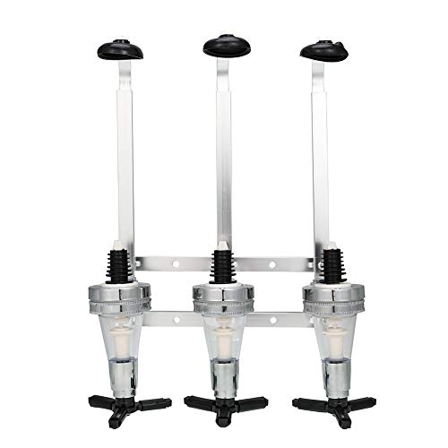 Chutoral, 3 bottiglie di liquore, supporto da parete in lega di alluminio, portabottiglie, dispenser per birra alcolica, dispenser per vino da bar