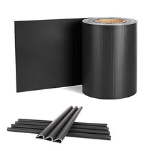 Froadp Pellicola Protettiva in PVC con Recinzione Clip di Fissaggio Doppio Recinzione da Opaca per Giardino Cortile Balcone(Antracite, 65mx19cm)