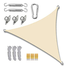 Tenda a Vela Triangolare, Impermeabile Traspirante Protezione Raggi UV Vela Ombreggiante per Esterno Terrazza Giardino Campeggio Balcone Cortile Patio Shack