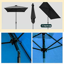YYBD Ombrellone da Tavolo Quadrato da Mercato all'aperto Ombrellone da Patio Ombrellone con inclinazione a Pulsante e manovella per ombreggiatura Patio Esterno Ponte o Piscina