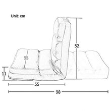 MeiMei Pieghevole Singolo Piccolo Divano Divano Letto Pigro Computer Sedia dormitorio Finestra Giapponese Schienale Sedia (Color : Gray)