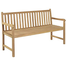 vidaXL Panca da Giardino con Cuscino Rosso 150 cm Legno di Teak