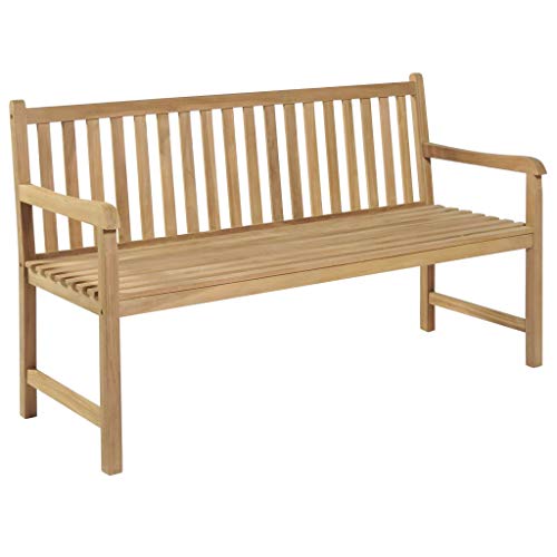 OUSEE Panchina da Giardino 150 cm in Teak