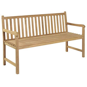 OUSEE Panchina da Giardino 150 cm in Teak
