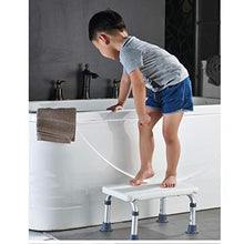 LYP Sedia Comoda per Anziani Bagno Regolabile Sgabello per Doccia Bambino Bagno Step Stool Telescopico Foot Chair