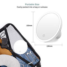 Kasimir Specchio da Trucco con Luce LED Specchio Cosmetico Illuminato Portatile Specchio Makeup Professionale Touch Screen per Trucco Camera da Letto Rasatura e Viaggio - Il Giro, Bianco