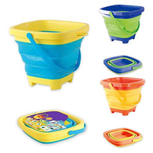 guangzhou Portatile Secchio da Spiaggia Giocattolo di Sabbia Pieghevole Pieghevole in plastica Multiuso Secchio di plastica Morbido barile Pieghevole Blu