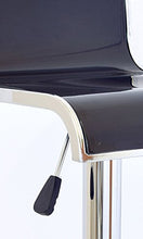 Yellowshop - Sgabelli Girevoli Nero E Cromato Sgebello Disign Ergonomico Regolabile Direzionale con Schienale E Poggiapiedi da Bar Pub Studio Ufficio Cucina Modello Plex Coppia (2 Pezzi)