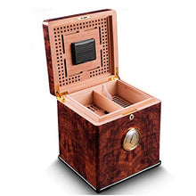 SMEJS Cigar Idratante Scatola di Cedro Legno di Grandi Dimensioni a Due Piani Cigar Humidor Cigar Cabinet