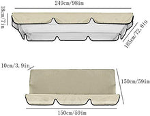 Altalena per Esterni Sedia a 3 posti Cuscino Impermeabile di Ricambio Coprisedile per Altalena Coprisedile per Altalena per Patio Esterno per Patio Giardino Cortile,Rosso,150CM x 50CM X 10CM