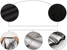 300x300x87x80cm Fodere per mobili da giardino impermeabili, copertura per mobili da giardino rettangolare, telone di protezione, resistente alla polvere e agli agenti atmosferici UV, dispositivo per