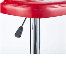 XINGLEI Sgabello da Bar Regolabile in Altezza Sedia Girevole Moderna Airlift Sedia Imbottita con Schienale Medio per Una Seduta ergonomica Elevata Design Raffinato Girevole a 360 ° (Color : Black3)