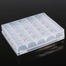 Taidda- Scatola Trasparente di immagazzinaggio dell'organizzatore, Scatola di Bobine vuote in plastica da 1pc Scatola da Cucito Scatola Trasparente di immagazzinaggio dell'organizzatore per 25 Bobine