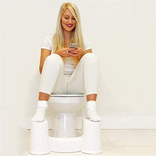 Sgabello da Toilette in plastica per Bagno, Sgabello da Bagno Antiscivolo con Gradino per Bagno, poggiapiedi per Sgabello da Bagno per alleviare la stitichezza 7.1 (Dimensioni: 17,5 cm)