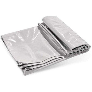 MTYLX Telo Multiuso per Esterni ， Telo, Telo Impermeabile su Due Lati in Pvc Resistente Copertura per Conigliera Di Pollo Telo Grigio,Grigio,3X4M