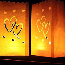 ARTFFEL Vola 30pcs Candela Borsa Resistente alla Fiamma Lanterna Luce Hollow Borse Candela Sacchetti Tealight Sacchetti for la Festa Nuziale .Compleanno