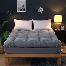 MIEMIE Set di Biancheria da Letto, coprimaterasso Morbido e Spesso, copriletto Pieghevole in Tessuto Tatami per residenza studentesca, Grande Grigio Singolo