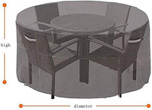 YULIAN 150x90 cm Mobili da Giardino Coperture impermeabilizzate 150x90cm, terrazza Tavolo da Giardino Copertura Rotonda, terrazza Tavolo Piano Protettivo Impermeabile Anti-Polvere Quattro stagio.