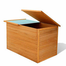 mewmewcat Cassa da Esterno per Stoccaggio in Legno,Cassa Contenitore da Esterno, Giardino