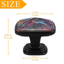 stampa floreale 4 PCS Pomelli per Porta, Pomolo per Mobile, Pomelli per Mobili con Viti, Maniglia per Armadietto, Pomelli per Porta, Pomelli per Cassetti per Porta, Armadio, Cassetto e Credenza