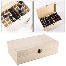 Generic Scatola Portaoggetti per in Legno da 25 Bottiglie Scatola Serrature, 24 Slot per Oli Essenziali da 5-15 Ml E 1 Slot