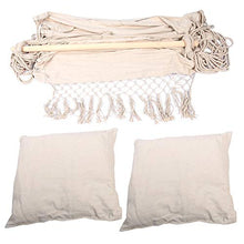 Poltrona sospesa in stile nordico, grande amaca da giardino, realizzata a mano, con due cuscini per interni ed esterni, decorazione a tema, per esterni, cortile, 39,37 x 51,18 pollici