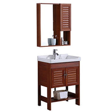 GFBVC Mobile Lavabo Spazio Piano di Alluminio per Pavimenti in Alluminio Combinazione Bagno con Armadio a Specchio Bagno Ceramica Facile da Pulire (Color : Red, Size : 40x60x83cm)