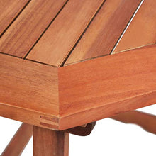 vidaXL Legno Massello di Acacia Tavolo da Balcone Rustico Tavolino Consolle