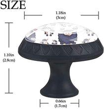 Modello di pecore carino fattoria viola Pomelli per Porta Set di 4 Pomelli per Mobili Manopole per Cassetti Cucina Armadio Vetro