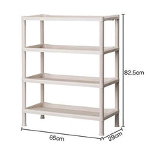 LYM &ripiano di stoccaggio 4 Strati scaffalature di stoccaggio, Cucina Bagno Multifunzionale Rack di stoccaggio di stoccaggio Spice Rack Scaffale di Finitura