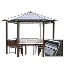 GDMING Tende A Rullo Trasparenti, PVC Finestre/Porte Plastica Tende da Esterno per Gazebo, Resistente alle Intemperie Partizione Schermo per Gazebo Terrazza Giardino Tenda, 41 Dimensioni